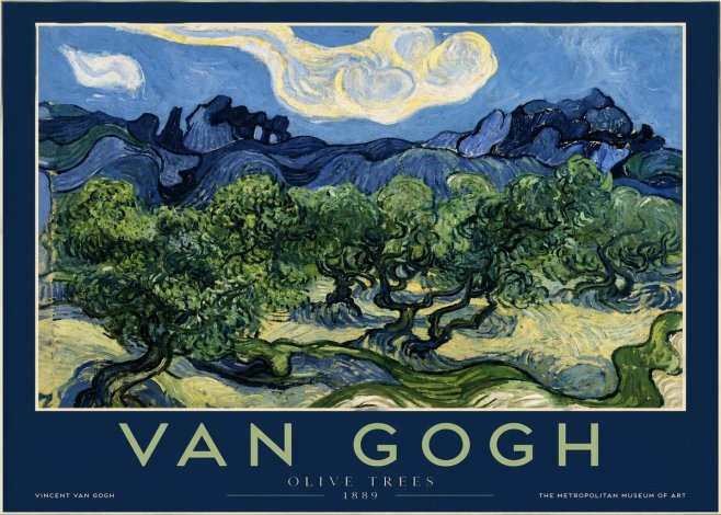 Van Gogh Olive Trees No2 - Affiche