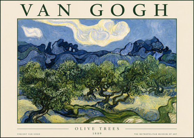 Van Gogh Olive Trees No3 - Affiche