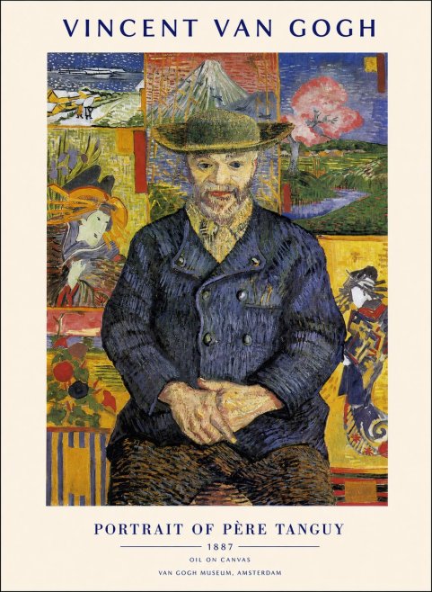 Van Gogh Portrait of Père Tanguy I No1 - Affiche
