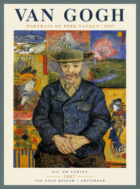 Van Gogh Portrait of Père Tanguy I No6 - Affiche