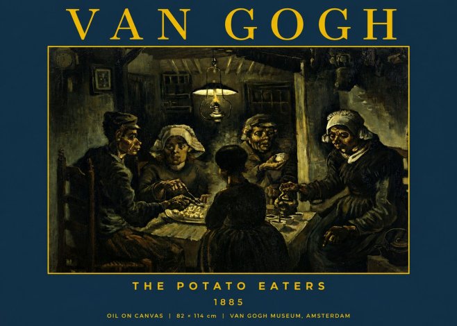 Van Gogh The Potato Eaters II No2 - Affiche