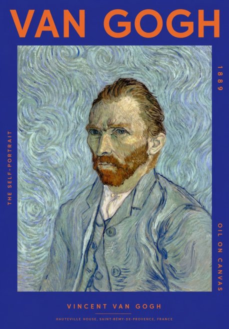 Van Gogh The Self-portrait No2 - Affiche