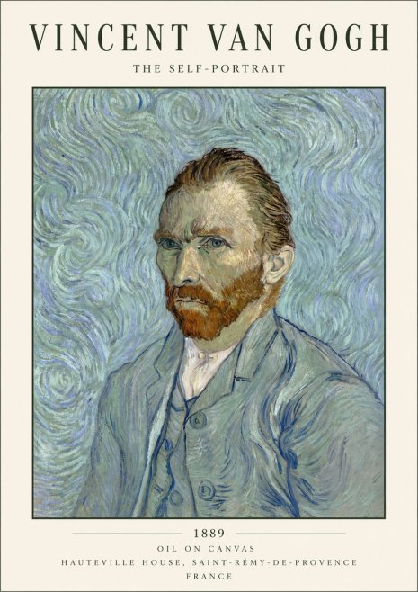 Van Gogh The Self-portrait No3 - Affiche