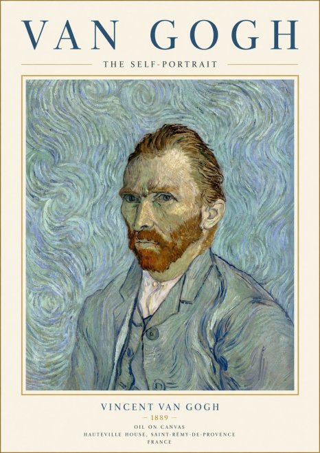 Van Gogh The Self-portrait No6 - Affiche