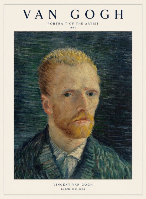 Van Gogh Portrait of the Artist II No1 - Affiche