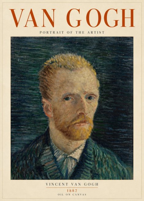 Van Gogh Portrait of the Artist II No5 - Affiche