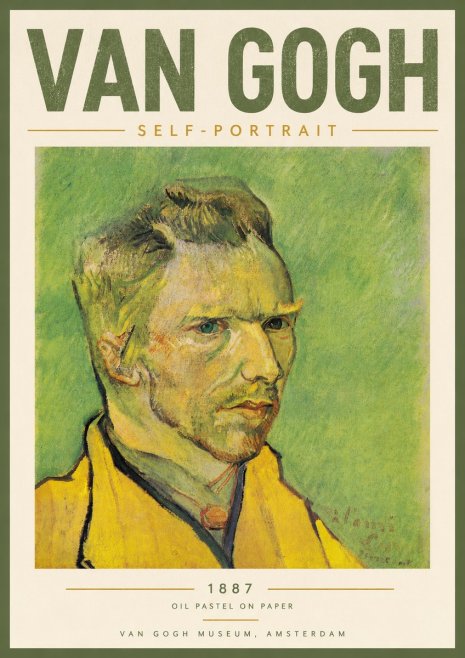 Van Gogh Self-portrait II No6 - Affiche