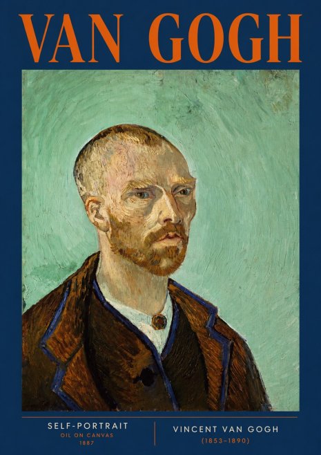 Van Gogh Self-portrait III No4 - Affiche