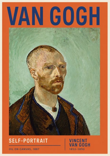 Van Gogh Self-portrait III No6 - Affiche
