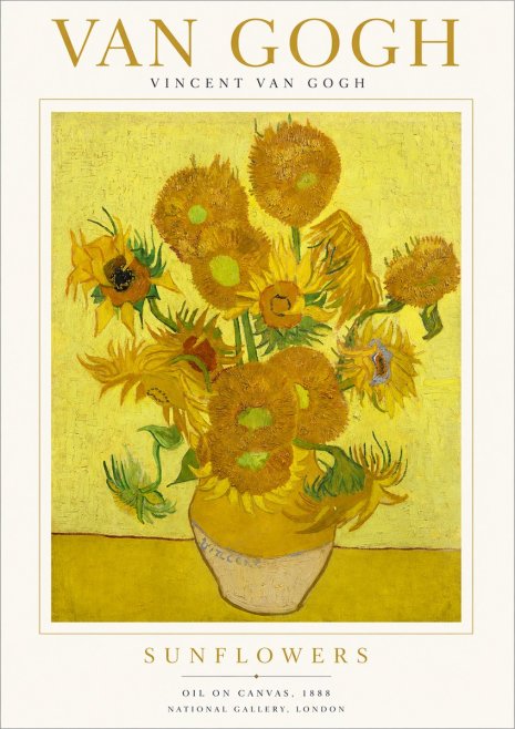 Van Gogh Sunflowers III No1 - Affiche