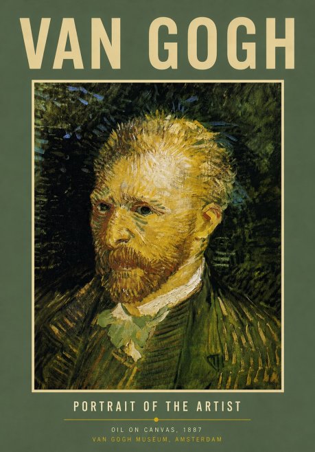 Van Gogh Portrait of the Artist III No5 - Affiche