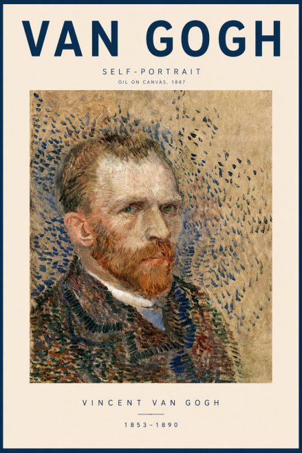 Van Gogh Self-portrait IV No3 - Affiche