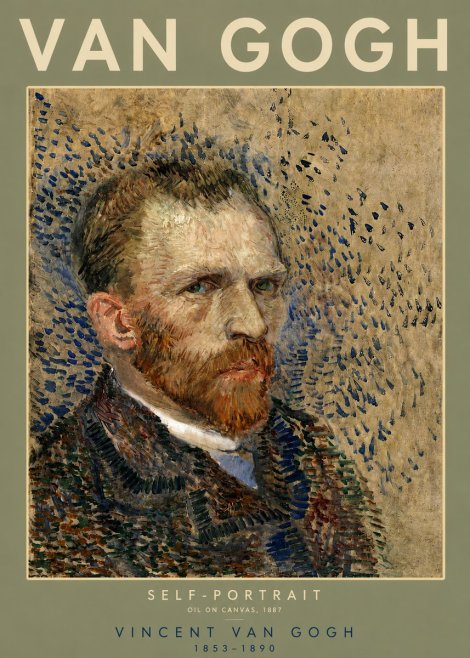 Van Gogh Self-portrait IV No4 - Affiche
