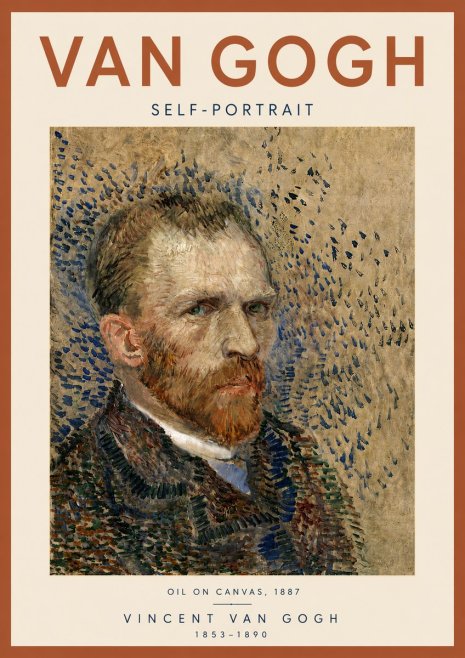 Van Gogh Self-portrait IV No5 - Affiche