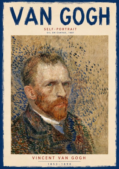 Van Gogh Self-portrait IV No6 - Affiche