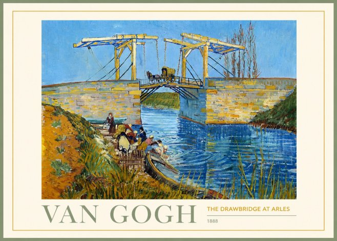 Van Gogh The Drawbridge at Arles I No2 - Affiche