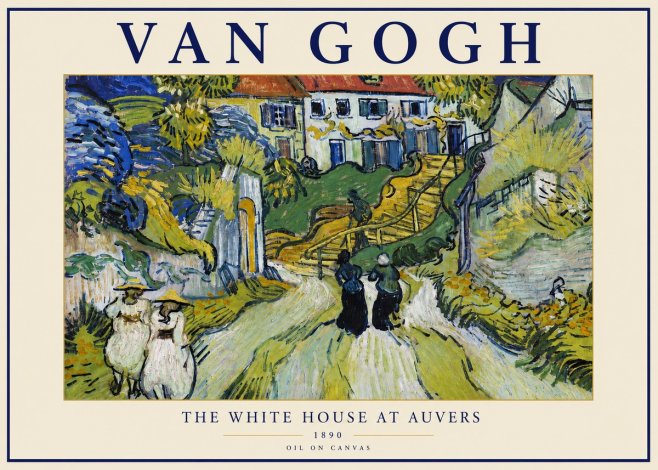 Van Gogh The White House at Auvers No3 - Affiche