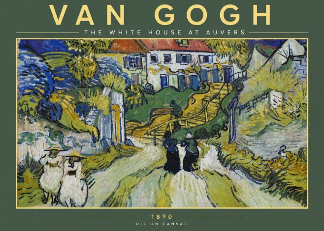 Van Gogh The White House at Auvers No4 - Affiche