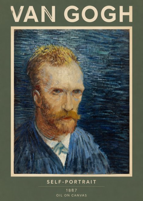 Van Gogh Self-portrait VI No2 - Affiche
