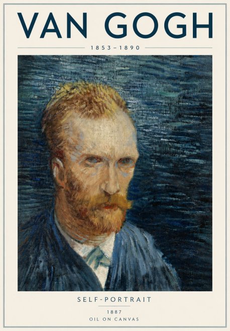 Van Gogh Self-portrait VI No5 - Affiche