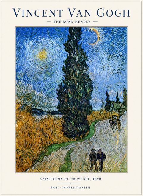 Van Gogh The Road Mender II No1 - Affiche