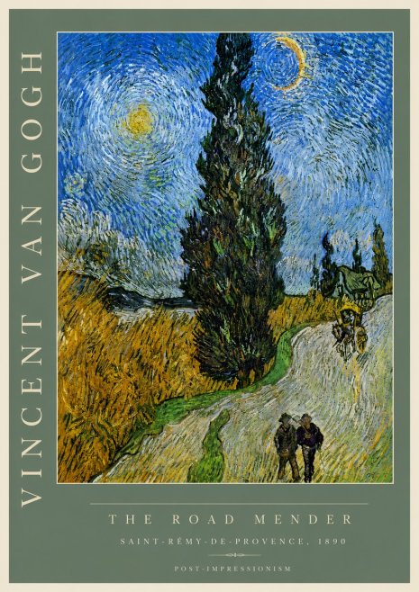 Van Gogh The Road Mender II No4 - Affiche