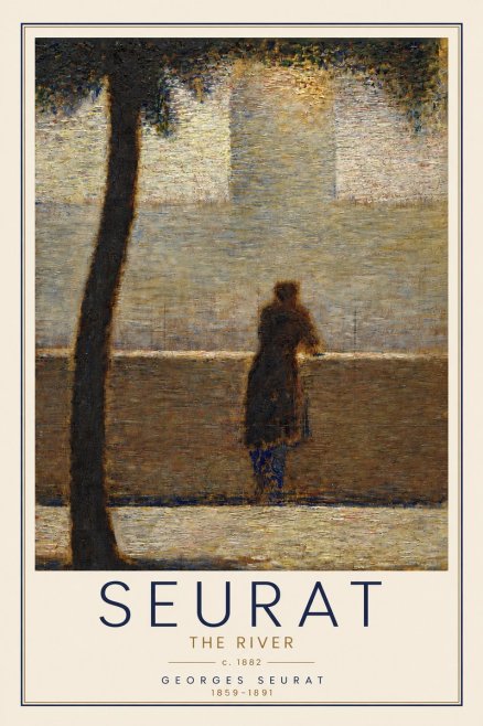Seurat The River No3 - Affiche