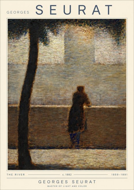Seurat The River No4 - Affiche