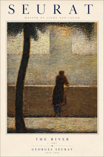 Seurat The River No6 - Affiche