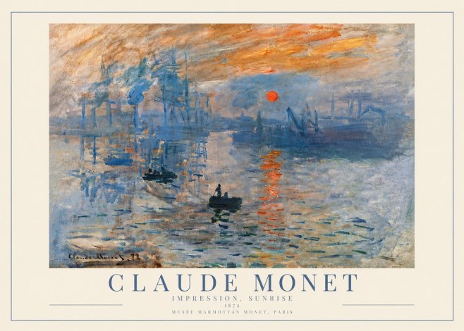 Monet Impression, Sunrise I No3 - Affiche