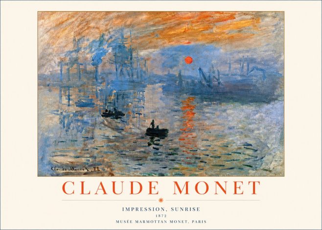 Monet Impression, Sunrise I No4 - Affiche
