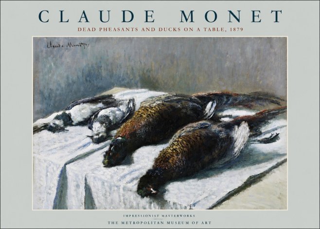 Monet Dead Pheasants and Ducks on a Table No2 - Affiche
