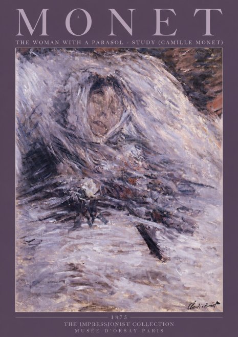 Monet The Woman with a Parasol - Study (Camille Monet) No2 - Affiche