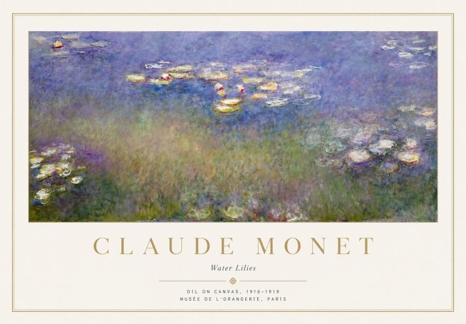 Monet Water Lilies VII No1 - Affiche