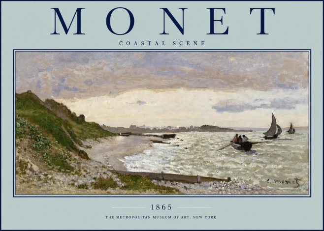 Monet Coastal Scene No2 - Affiche