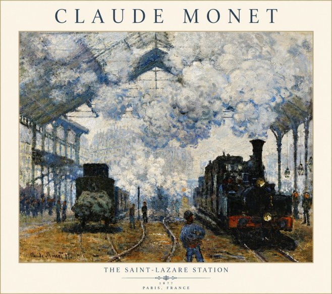Monet The Saint-lazare Station No6 - Affiche