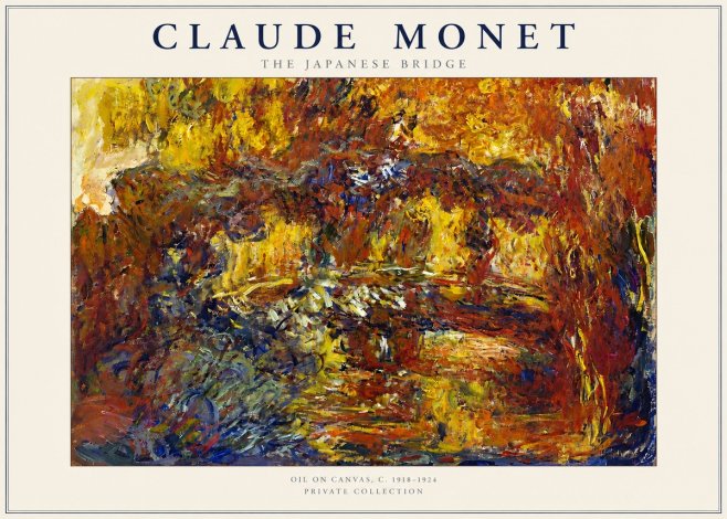 Monet The Japanese Bridge II No2 - Affiche