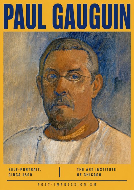 Paul Gauguin Self-portrait I No5 - Affiche