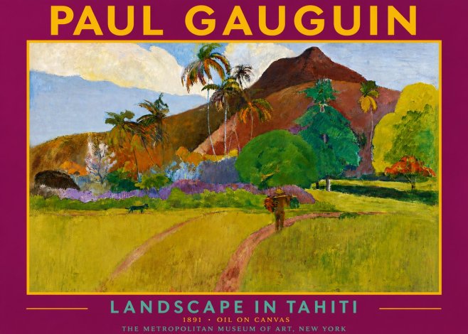 Paul Gauguin Landscape in Tahiti II No4 - Affiche