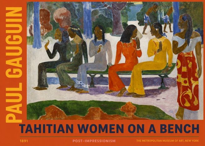 Paul Gauguin Tahitian Women on a Bench No2 - Affiche