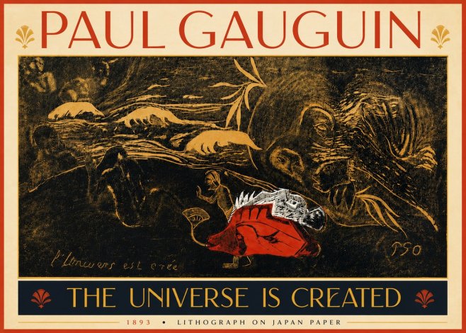 Paul Gauguin The Universe Is Created III No5 - Affiche