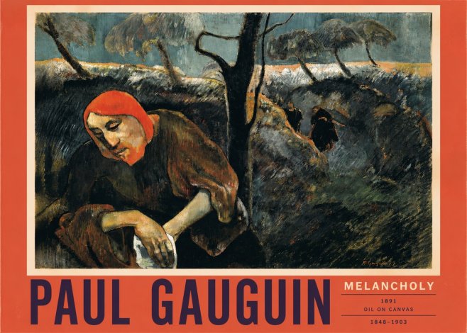 Paul Gauguin Melancholy No2 - Affiche