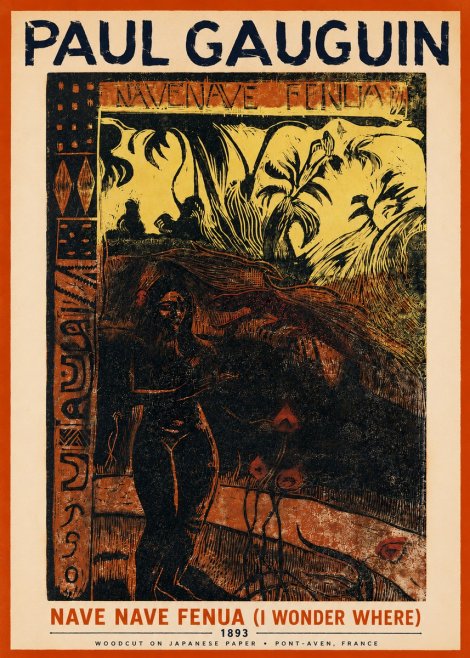 Paul Gauguin Nave Nave Fenua (I Wonder Where) No2 - Affiche