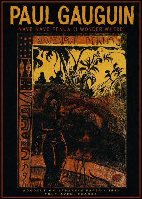 Paul Gauguin Nave Nave Fenua (I Wonder Where) No3 - Affiche
