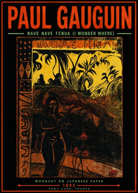 Paul Gauguin Nave Nave Fenua (I Wonder Where) No5 - Affiche