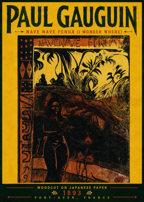 Paul Gauguin Nave Nave Fenua (I Wonder Where) No6 - Affiche