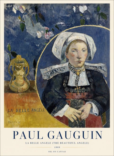 Paul Gauguin La Belle Angele No4 - Affiche