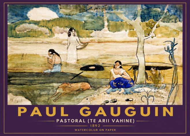 Paul Gauguin Pastoral (Te Arii Vahine) No6 - Affiche