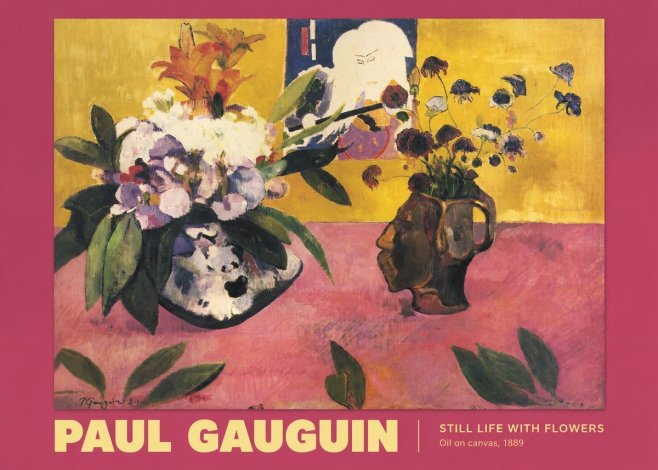 Paul Gauguin Still Life with Flowers No2 - Affiche