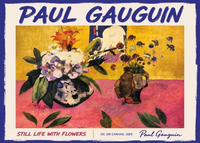 Paul Gauguin Still Life with Flowers No6 - Affiche